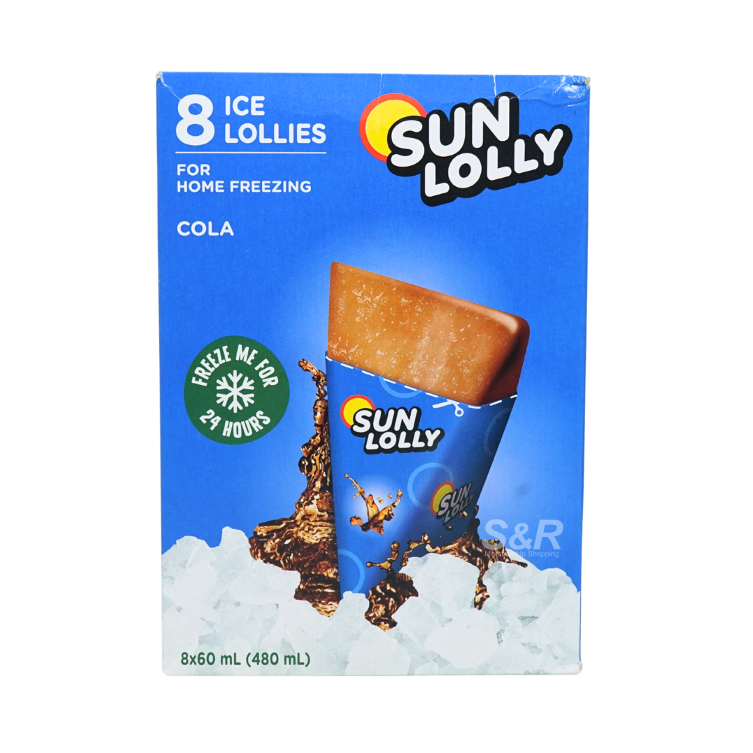 Sun Lolly Cola Ice Lollies 8 x 60mL